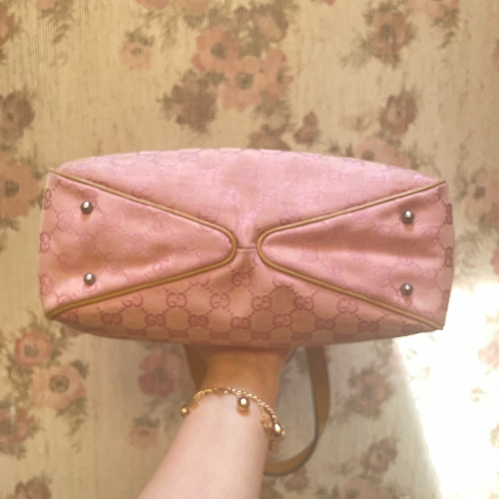 Gucci Pink and Brown Tote Bag - Picture 6 of 16